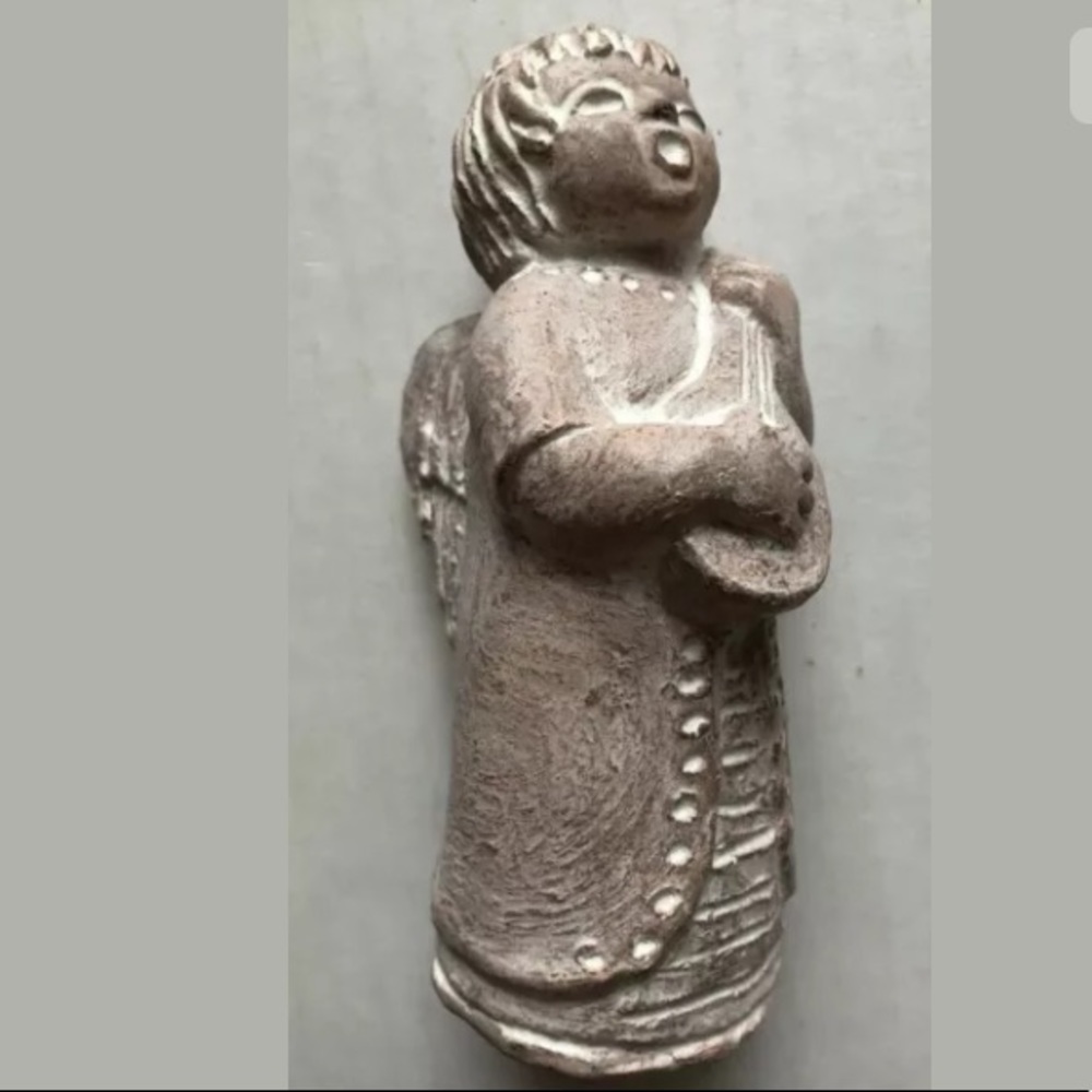 ISABEL BLOOM Angel & Lute 5 1/4” Tall Signed 1988